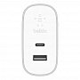   Belkin USB-C 3 A 27  Power Delivery+USB 2.4 A 12  Silver (F7U061VF-SLV)