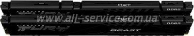     DDR5 32GB (2x16GB) 5200 MHz Beast Black Kingston Fury (ex.HyperX) (KF552C40BBK2-32)