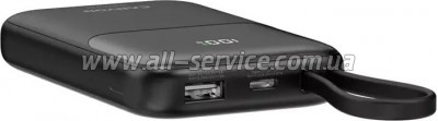   Canyon 10000mAh OnPower 101 PD/22.5W built-in cable Black (CNS-CPB101BK)