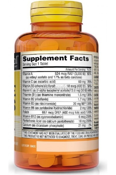  Mason Natural    , Daily Multiple Vitamins, 100 (MAV00881)