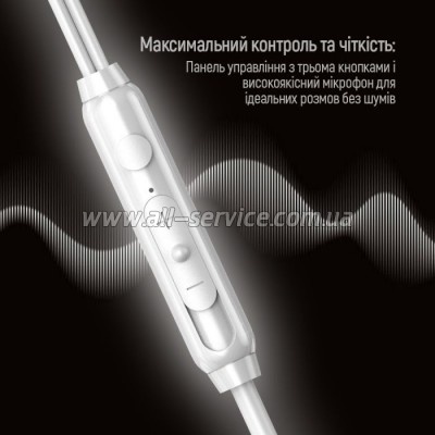 ColorWay 3.5 mm Wired Earphone UrbanBeat White (CW-WD03WT)