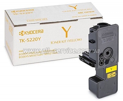   TK-5220Y Kyocera M5521/ P5021 Yellow (1T02R9ANL1)