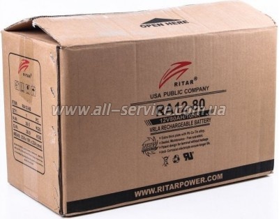    Ritar AGM RA12-80, 12V-80Ah (RA12-80)