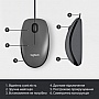  Logitech M100 USB Black (910-006652)