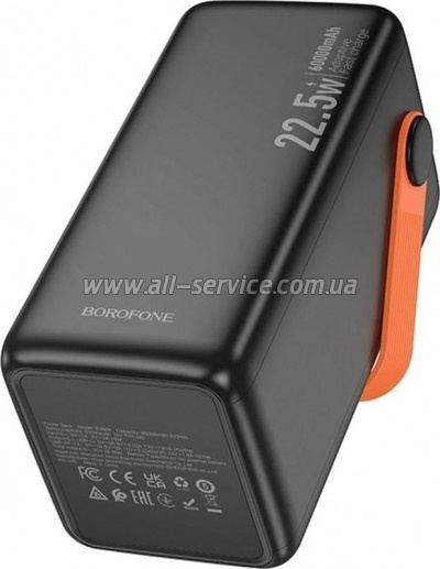 ������� ������������� BOROFONE 60000mAh BJ66B Magnifico PD 20W Black (6941991115165)