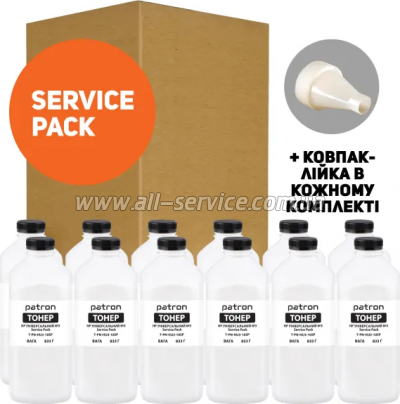 Тонер Patron HP Universal №3 Service Pack 12x833г (T-PN-HU3-10SP) Тонер Patron HP Universal №3 Service Pack 12x833г (T-PN-HU3-10SP)