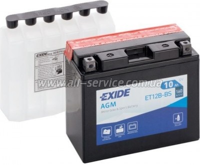   EXIDE AGM 10Ah (ET12B-BS)