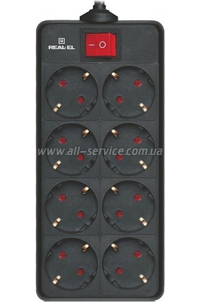 ������� ������ ������� REAL-EL RS-8 Protect 5m black (EL122300024)