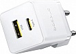 �������� ������� Baseus 1xUSB-C 30W + 1xUSB white (P1011160A213-00)