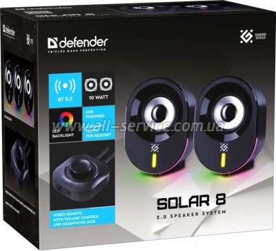   Defender J2 LED USB Black (65962)