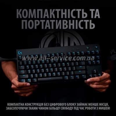  Logitech G PRO Mechanical Gaming USB UA Black (920-009392)