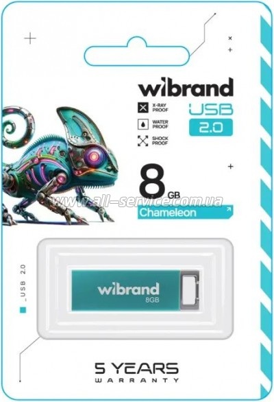  Wibrand 8GB Chameleon Light Blue USB 2.0 (WI2.0/CH8U6LU)