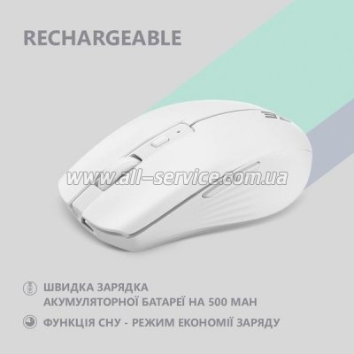 2E MF270 Silent Rechargeable Wireless White (2E-MF270WWH)