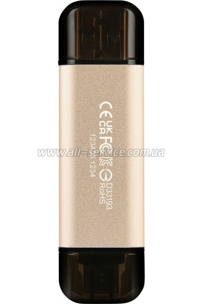  Transcend 512GB JetFlash 930C Gold-Black USB 3.2/Type-C (TS512GJF930C)