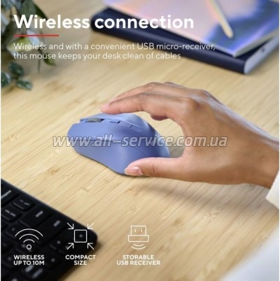  Trust Mydo Silent Wireless Blue (25041)