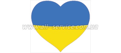 Наклейки на авто 017 СЕРЦЕ - ПРАПОР УКРАЇНИ, 10*11см Наклейки на авто 017 СЕРЦЕ - ПРАПОР УКРАЇНИ, 10*11см