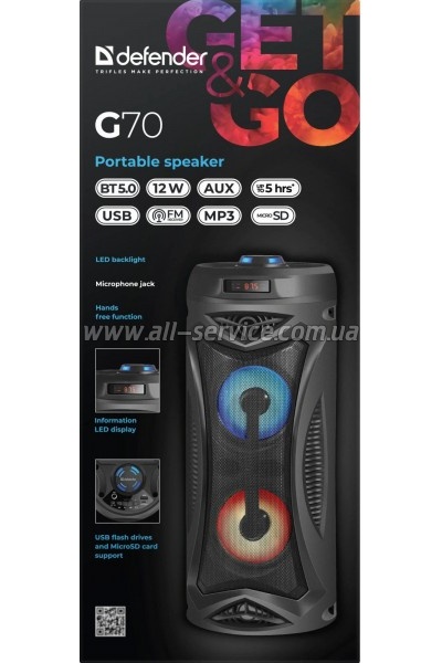   Defender G70 Black (65171)