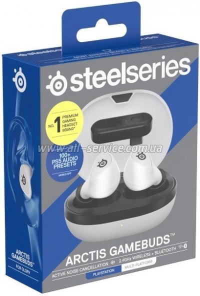  SteelSeries Arctis GameBuds Bluetooth White (61682)