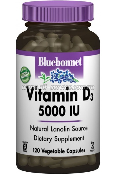  Bluebonnet Nutrition  D3 5000IU, 120   (BLB-00369)