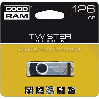  16GB GOODRAM USB 2.0 UTS2 Twister Blue (UTS2-0160B0R11)