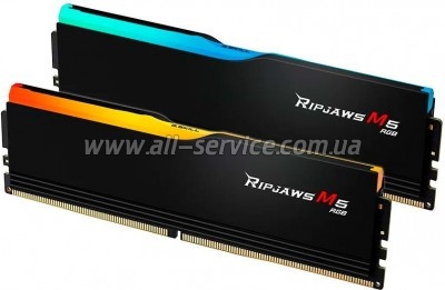     DDR5 64GB (2x32GB) 6000 MHz Ripjaws M5 RGB Matte Black G.Skill (F5-6000J3040G32GX2-RM5RK)