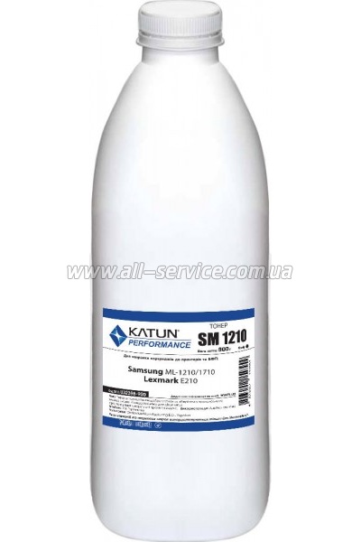 Тонер Katun Samsung ML-1210/ 1710/ Lexmark E210 бутль 900г (U32398-900) Тонер Katun Samsung ML-1210/ 1710/ Lexmark E210 бутль 900г (U32398-900)