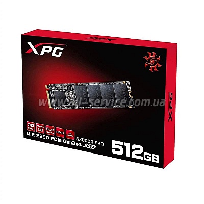 SSD  M.2 ADATA 512GB XPG 6000 Pro NVMe PCIe 3.0 x4 2280 3D TLC (ASX6000PNP-512GT-C)