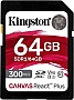   Kingston 64GB class 10 UHS-II U3 Canvas React Plus (SDR2/64GB)