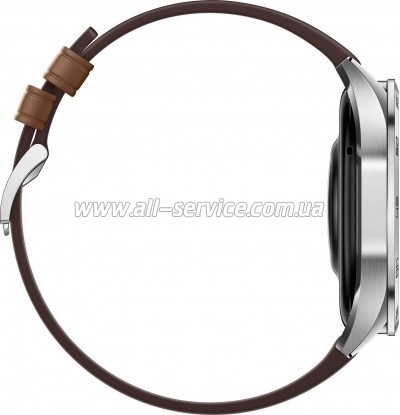 - Huawei WATCH GT 4 46mm Classic Brown Leather (55020BGW)