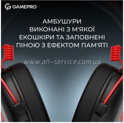 �������� GamePro Asgard Skald Origin Black/Red (HS850BR)