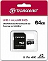 Карта памяти 64GB Transcend microSDXC UHS-I U3 V30 A2 + SD адаптер (TS64GUSD340S) Карта памяти 64GB Transcend microSDXC UHS-I U3 V30 A2 + SD адаптер (TS64GUSD340S)