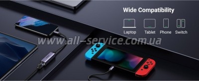 ������� USB-C to RJ45 Ethernet 1000Mbps CM199 Ugreen (50737)