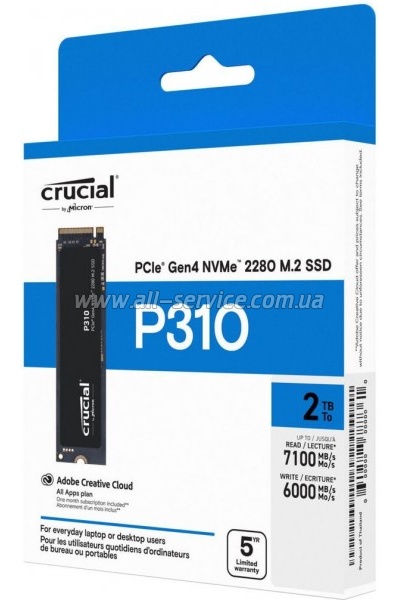  SSD M.2 2280 500GB P310 Micron (CT500P310SSD8)