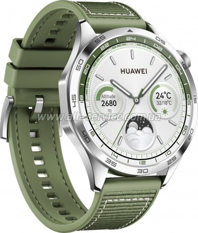 - Huawei WATCH GT 4 46mm Green (55020BGV)