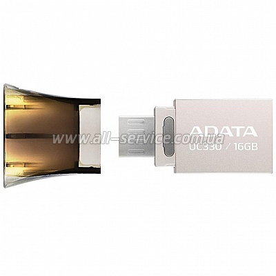  16GB ADATA UC330 USB 2.0 Black (AUC330-16G-RBK)