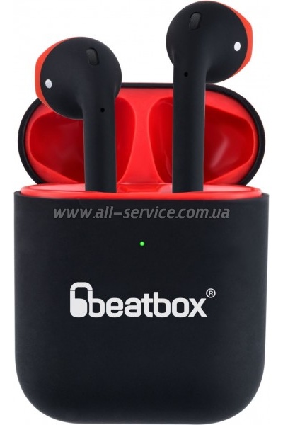 �������� BeatBox PODS AIR 2 Wireless �harging Black-Red (bbpair2wcbr)