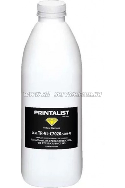 Тонер PRINTALIST Xerox VersaLink C405/ C405N/ C405DN бутль 500г Yellow (TR-VL-C500-500Y-PL) Тонер PRINTALIST Xerox VersaLink C405/ C405N/ C405DN бутль 500г Yellow (TR-VL-C500-500Y-PL)