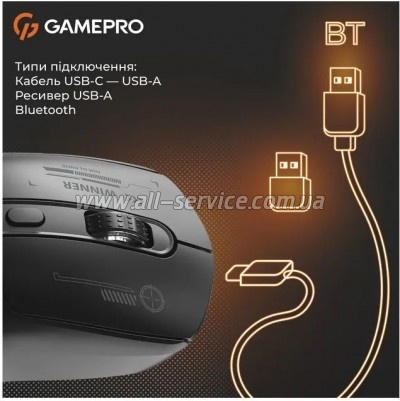 ����� GamePro Genesis Winner Wireless/Bluetooth/USB Black (GM079B)