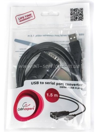     USB to COM 1.5m Cablexpert (UAS-DB9M-02)