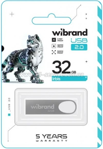  Wibrand 32GB Irbis Silver USB 2.0 (WI2.0/IR32U3S)