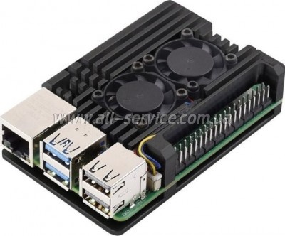     KUONGSHUN for Raspberry Pi 5 Alu 2 fans (RA787)
