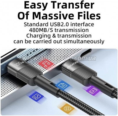 ���� ������ USB-C to USB-C 1.0m 100W black Essager (EXCTT1-XC01)