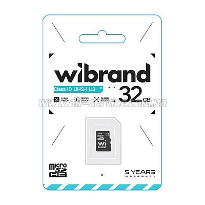  Wibrand 32GB mictoSD class 10 U3 (WICDHU3/32GB)