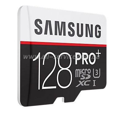 ����� ������ SAMSUNG microSDXC 128GB PRO PLUS UHS-I U3 R95, W90MB/s (MB-MD128DA/RU)