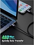 ���� ������ USB-C to USB-C 2.0m 240W space gray Ugreen (90440)