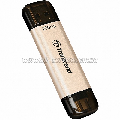  256GB Transcend JetFlash 930C USB 3.2 / Type-C Gold-Black (TS256GJF930C)