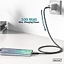 ���� ������ USB-C to USB-C 2.0m USB 3.2 Gen1 5G 100W 4K silicone black Digitus (AK-300342-020-S)