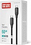 ���� ������ USB-C to USB-C 1.0m 3A 60W TPE embossed black ColorWay (CW-CBPDCC101-BK)
