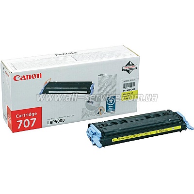 Картридж Canon 707 LBP-5000 yellow (9421A004) Картридж Canon 707 LBP-5000 yellow (9421A004)