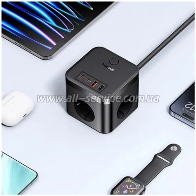 ������� ������ Baseus PowerCombo Cube Power Strip (E00066400117-00)